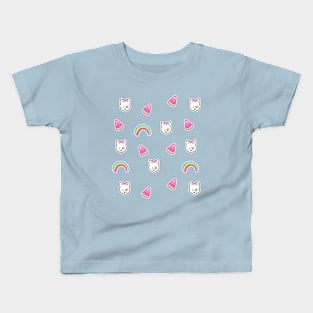 Rainbow dog pattern Kids T-Shirt